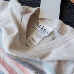 تیشرت و شلوارک پنج خط کرم و سبزآبی - Image 2