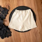 ست تاپ و شلوارک چیکوبای توری سفید - Image 3