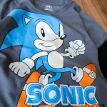 ست تیشرت و شلوارک زارا طرح سونیک طوسی - Image 2