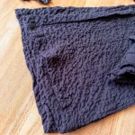 ست کراپ و شلوار چیکوبای طرح لینن مشکی - Image 3