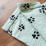 ست راحتی جلو دکمه طرح جای پای سگ - Image 3