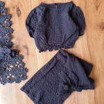 کراپ شلوار بچه‌گانه چیکوبای لنین مشکی