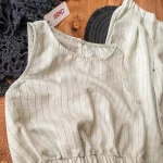 ست کراپ و شلوار چیکوبای طرح سبز راه‌راه - Image 2