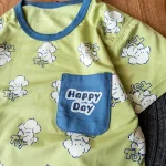 سگ فرفری روی تیشرت ست