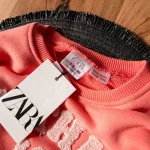 ست دورس و لگ سرخابی دخترانه - Image 3