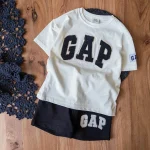 ست کامل تیشرت و شلوارک سفید گپ