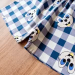 ست راحتی تیشرت و شلوارک طرح سنجاب آبی - Image 3