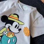 ست راحتی تیشرت و شلوارک طرح میکی موس طوسی - Image 2