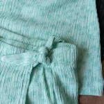 کراپ دامن سبز روشن زارا با طرح نخل مناسب