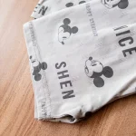 چاپ میکی ماوس روی تیشرت ست تابستانی رنگ شن بچه‌گانه