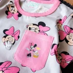 لباس راحتی بچه‌گانه صورتی با طراحی فانتزی مینی‌ماوس