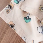 ست راحتی تیشرت و شلوارک طرح خرگوش و قارچ - Image 3