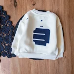 سویشرت دورس سفید پسرانه تک طرح لاس‌انجلس نمای پشت