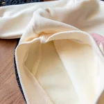 جزئیات پارچه کرکی دورس تک سفید دخترانه