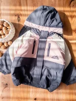 کاپشن صورتی دخترانه نورث فیس با پارچه ضدآب و آستر گرم