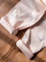 راحتی یقه‌گرد طرح ملودی سوییت با رنگ کرم